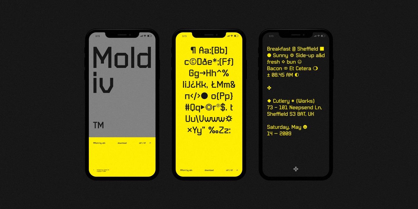 Example font Moldiv #6